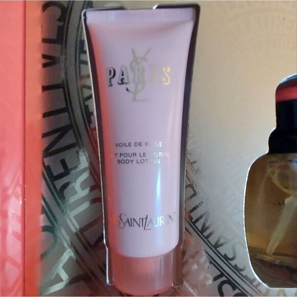 SAINT LAURENT PARIS  3 Piece Gift Set Lotion -Shower Gel -Eau de Toliett 2.5 - Picture 7 of 9